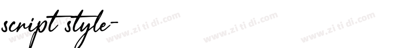 script style字体转换 script style字体转换
